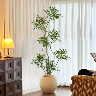 仿真绿植高端轻奢客厅仿生假树植物十大功劳室内落地盆栽装饰摆件