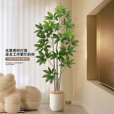 仿真绿植植物发财树落地盆栽室内大型仿生摆件客厅轻奢装饰花假树