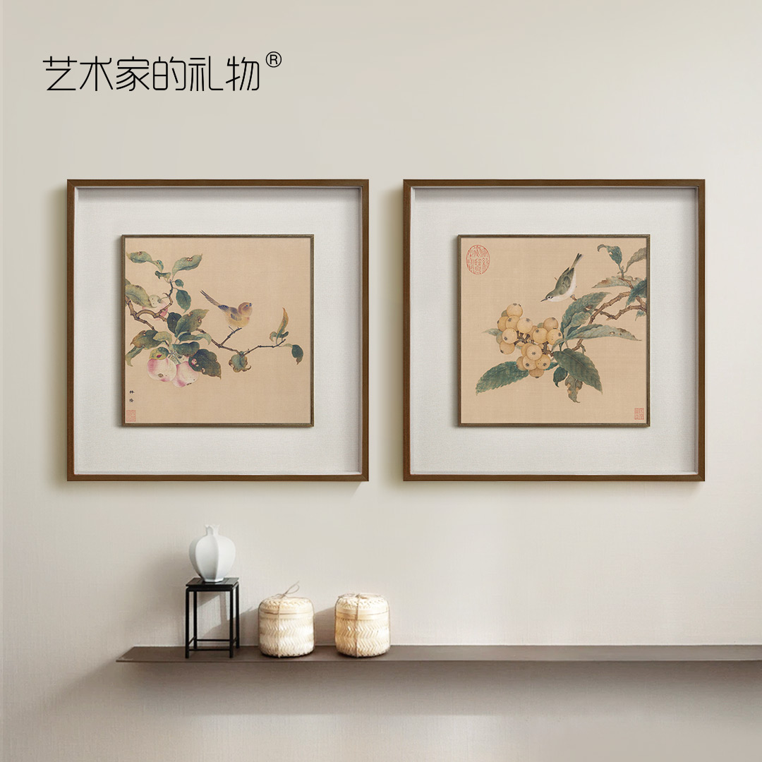 工笔新中式风宋代花鸟故宫名画