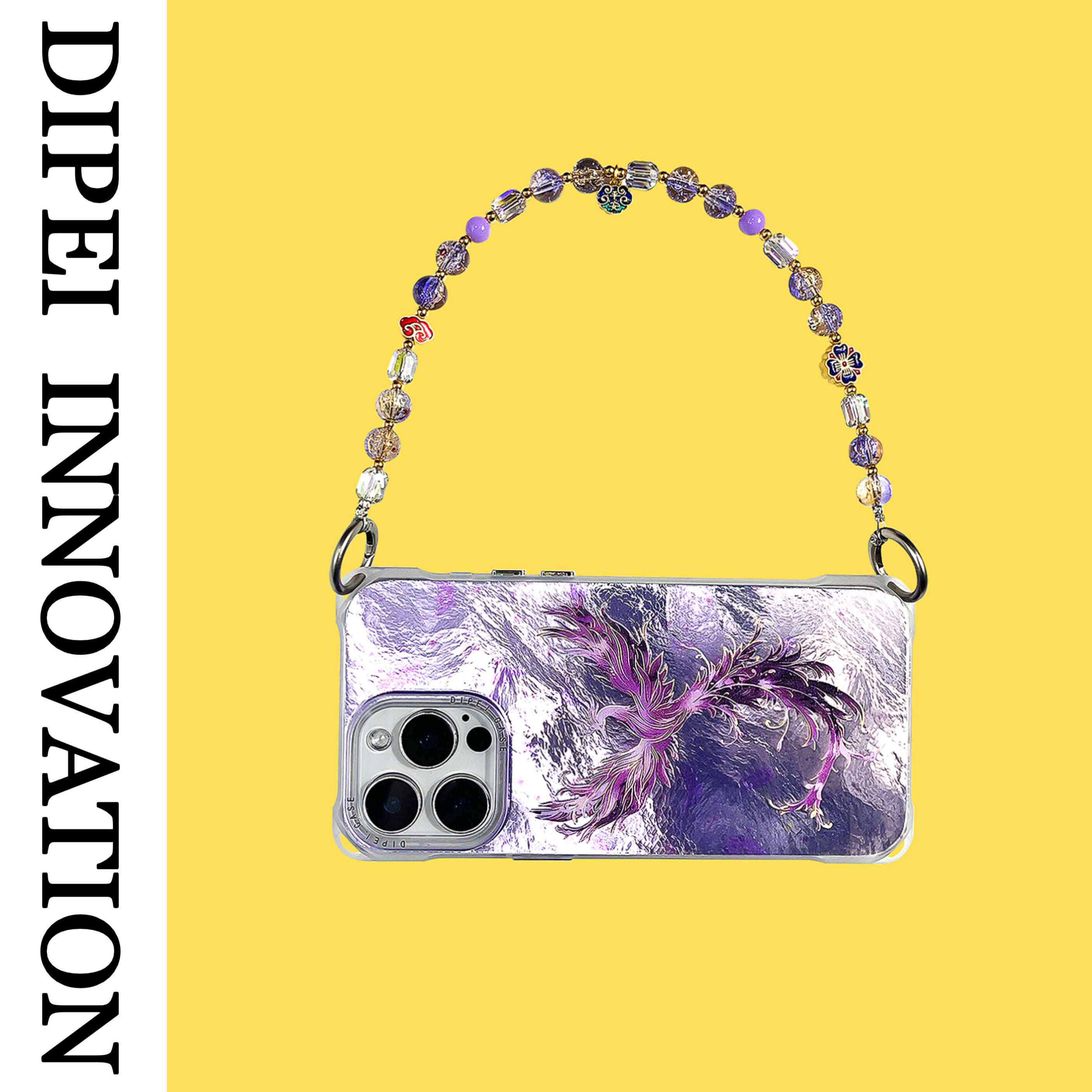 高级感凤凰mate70挂绳四角开孔手机壳适用苹果16promax小米15华为Pura70斜挎侧背式nova13手提手链条荣耀200