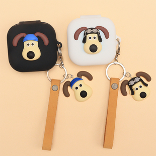 适用EDIFIER漫步者X Fit开放式蓝牙耳机保护套可爱情侣卡通小狗漫步者花再Evo Open一体式连体防摔硅胶软壳