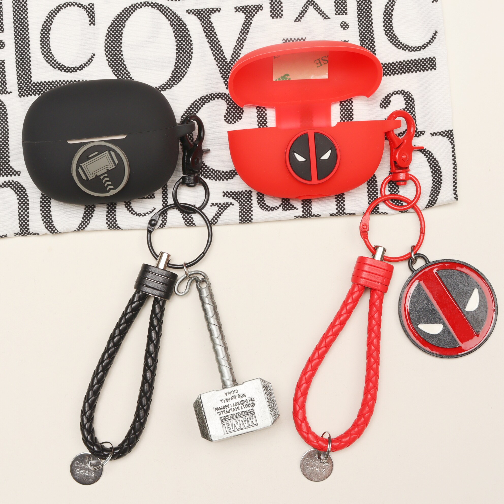 适用于EarFun丽耳Clip 2蓝牙耳机保护套潮牌动漫情侣卡通EarFun Clip/EarFun Clip 2一体式连体硅胶软壳