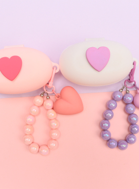 适用于sanag/塞那Z50/诺西HM20蓝牙耳机保护套女生爱心塞那Z51/Z50S Pro Max/monqiqi F5/smallstar HM20软壳