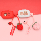 2代 适用森海塞尔MOMENTUM4代 二代硅胶软壳 3代 三代 真无线四代蓝牙耳机保护套可爱卡通女孩True Wireless