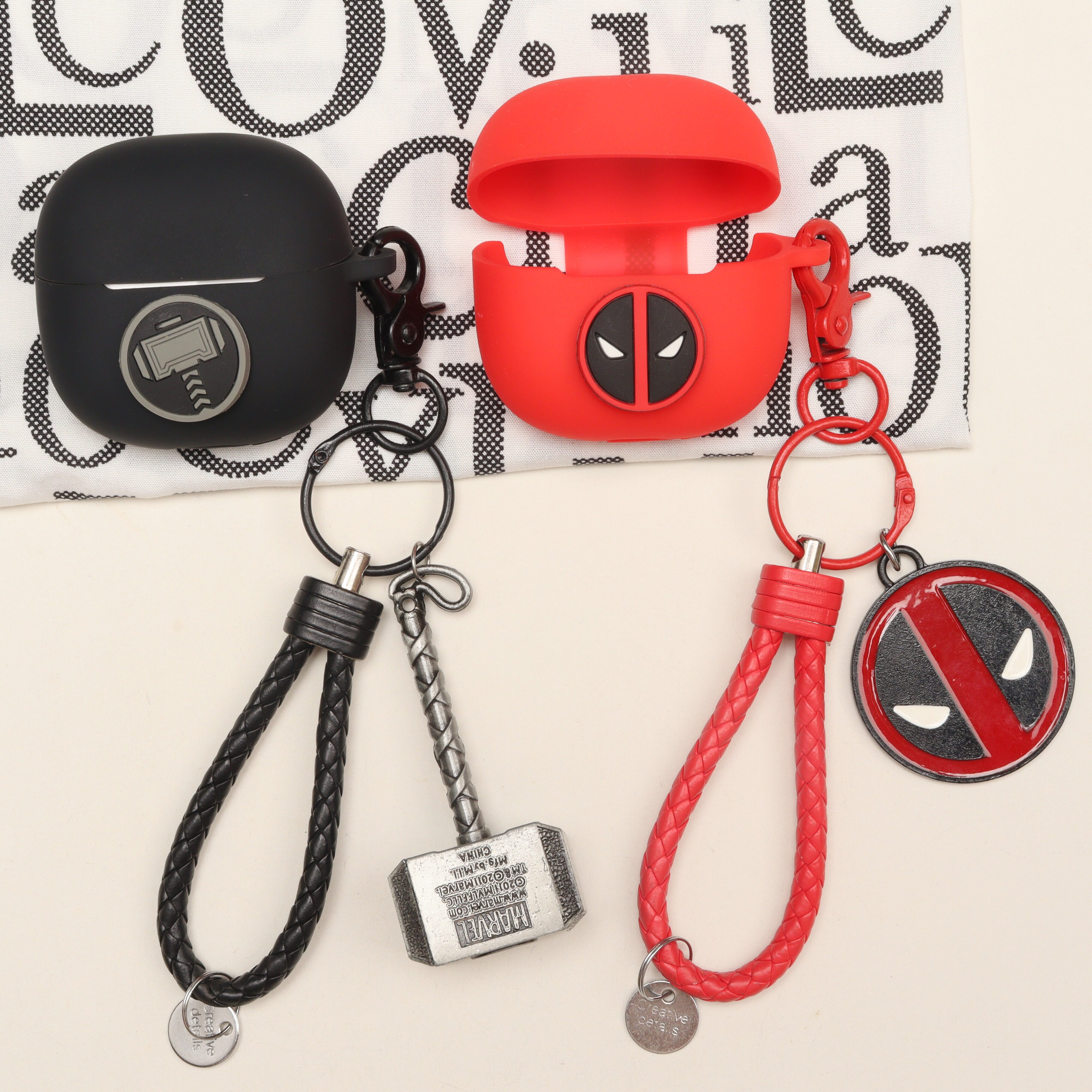 适用于红米REDMI Buds 8活力版蓝牙耳机保护套潮牌动漫卡通小米REDMI Buds 8青春版/REDMI Buds8 Pro硅胶软壳