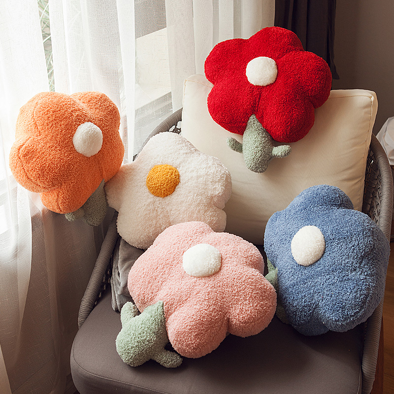 花朵抱枕毯子二合一新款办公室午睡枕G头被子两用车用靠枕车载高