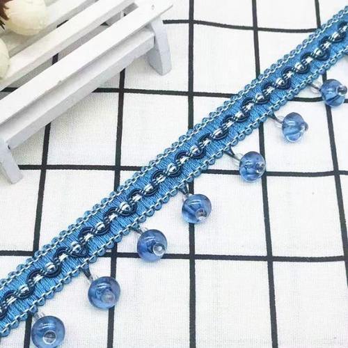 窗帘配件辅料小珠子花边短珠装饰品现代沙发布艺窗饰水晶珠子吊坠