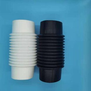 家用75 90 110排水排污软连接活接头过墙90度伸缩波纹软管大口经