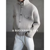 90白鹅绒 ASSDY 100%桑蚕丝 48支安哥拉纤绒纱毛衣拼接羽绒衣服男