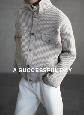 ASSDY|100%桑蚕丝/90白鹅绒/48支安哥拉纤绒纱毛衣拼接羽绒衣服男