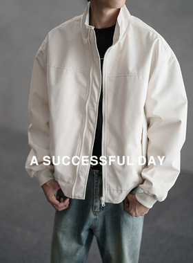 ASSDY|高级感短款飞行夹克衫男士2025春秋季新款教练冲锋衣外套潮