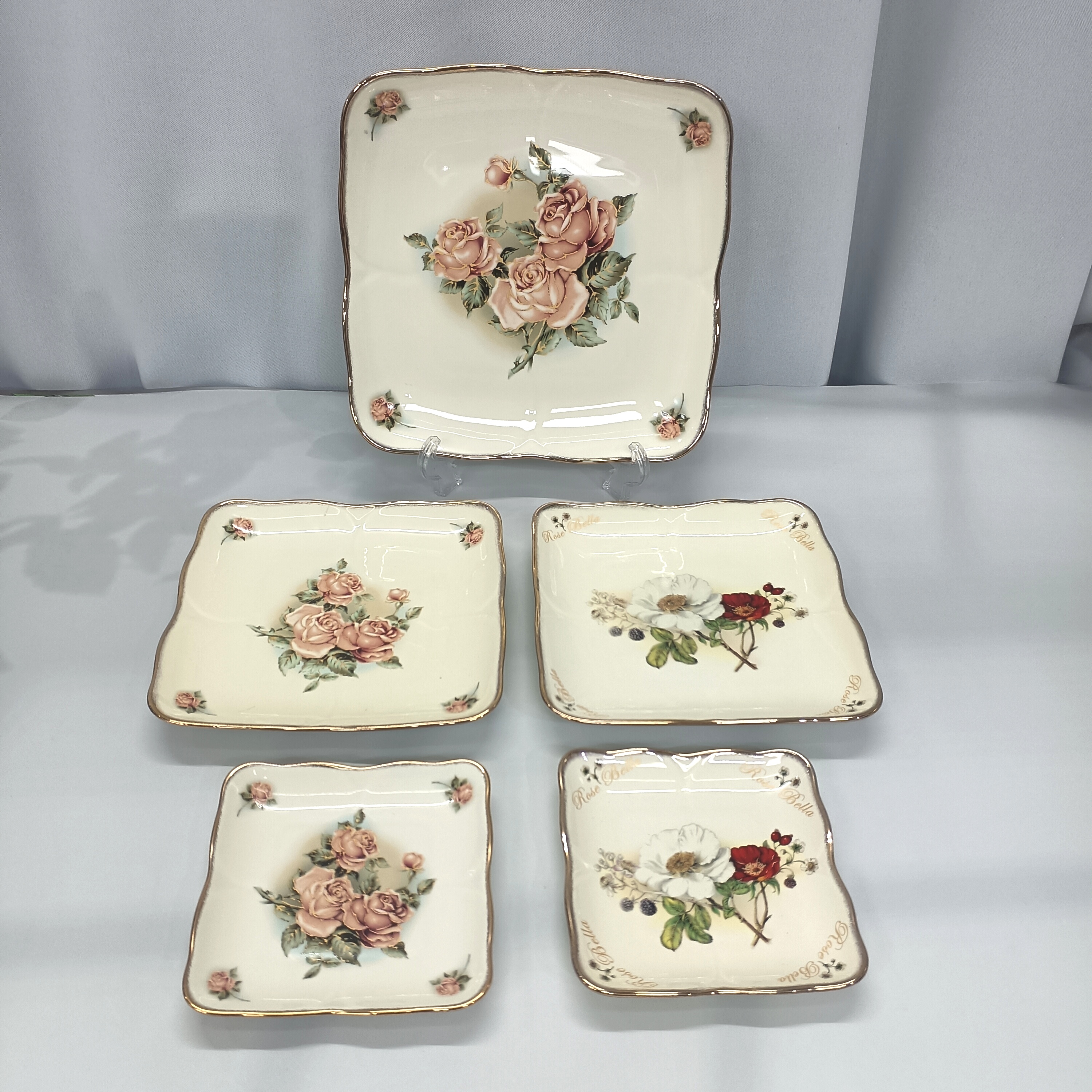 韩国进口queenrose13k陶瓷方盘