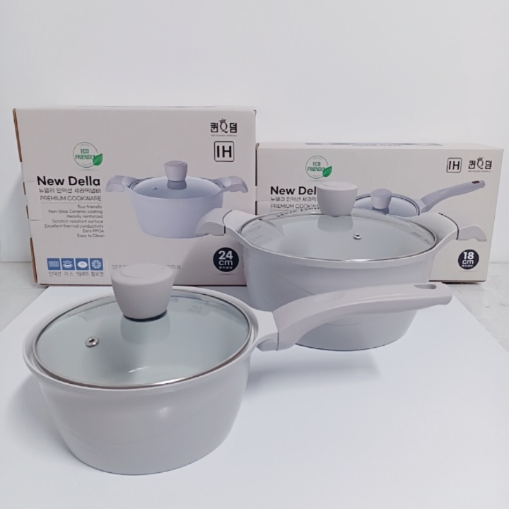 韩国进口della电磁炉不粘汤锅