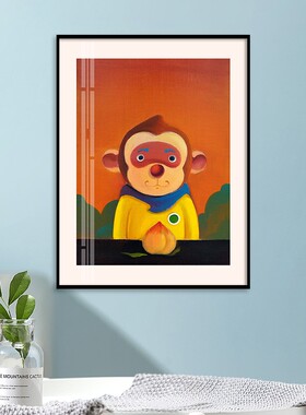 艺术家版画正版签名陈建周艺术画