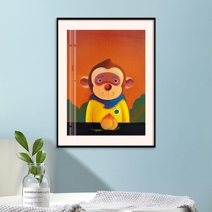 陈建周版画 我爱大桃子 限量199版单幅有框 室内艺术装饰画 构得