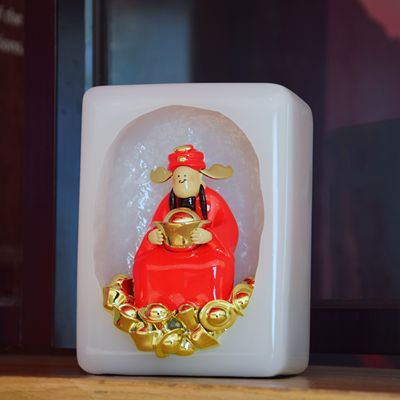 《闷声发财》小众创意礼品潮流艺术品雕塑财神桌面摆件男女礼物
