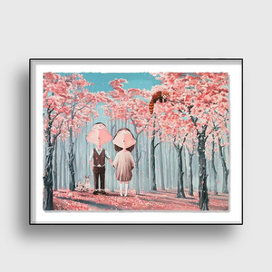 吴琼丝网版画 密林物语 原创正品热销现代简约装饰画gogoodgoods