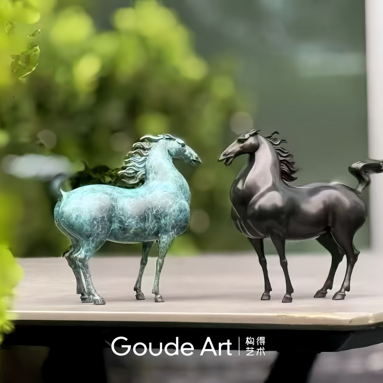 构得x王大朋铜雕塑《云起》客厅桌面马摆件家居工艺品乔迁礼物