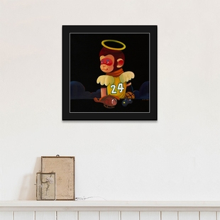 构得艺术 陈建周版画 我们的天使 限量签名99版有装裱潮流装饰画