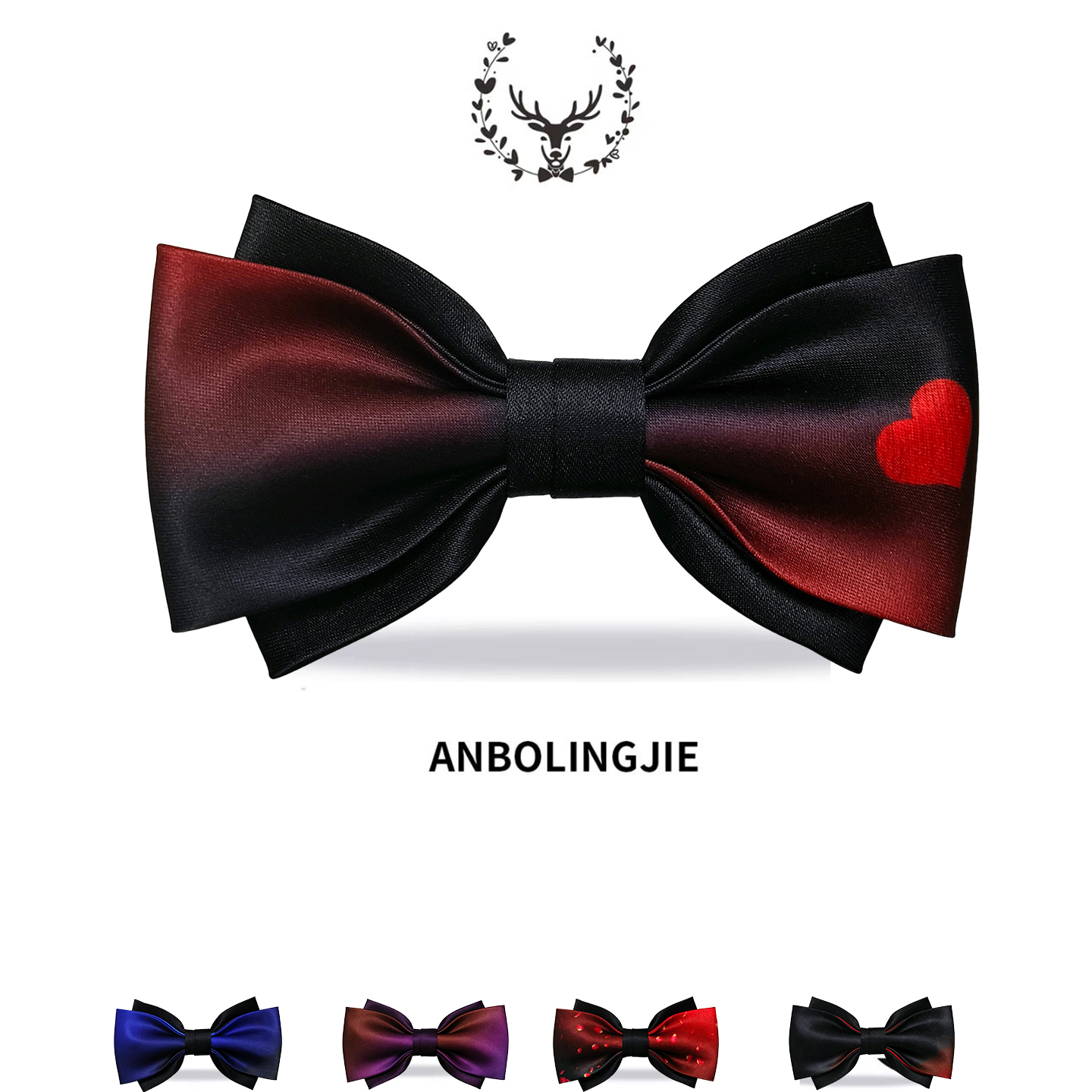 领结新郎结婚婚礼时尚渐变蝴蝶结