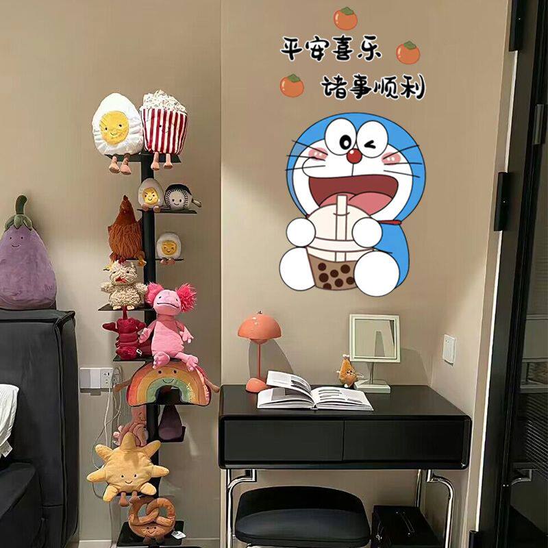 哆啦A梦客客厅PVC装饰门窗贴纸
