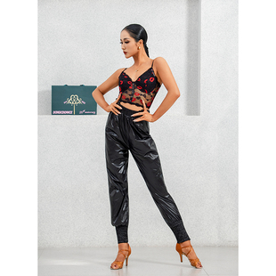 LK808东鑫舞服【摩登飒爽 驰骋舞场】拉丁舞花苞萝卜裤束脚舞蹈裤