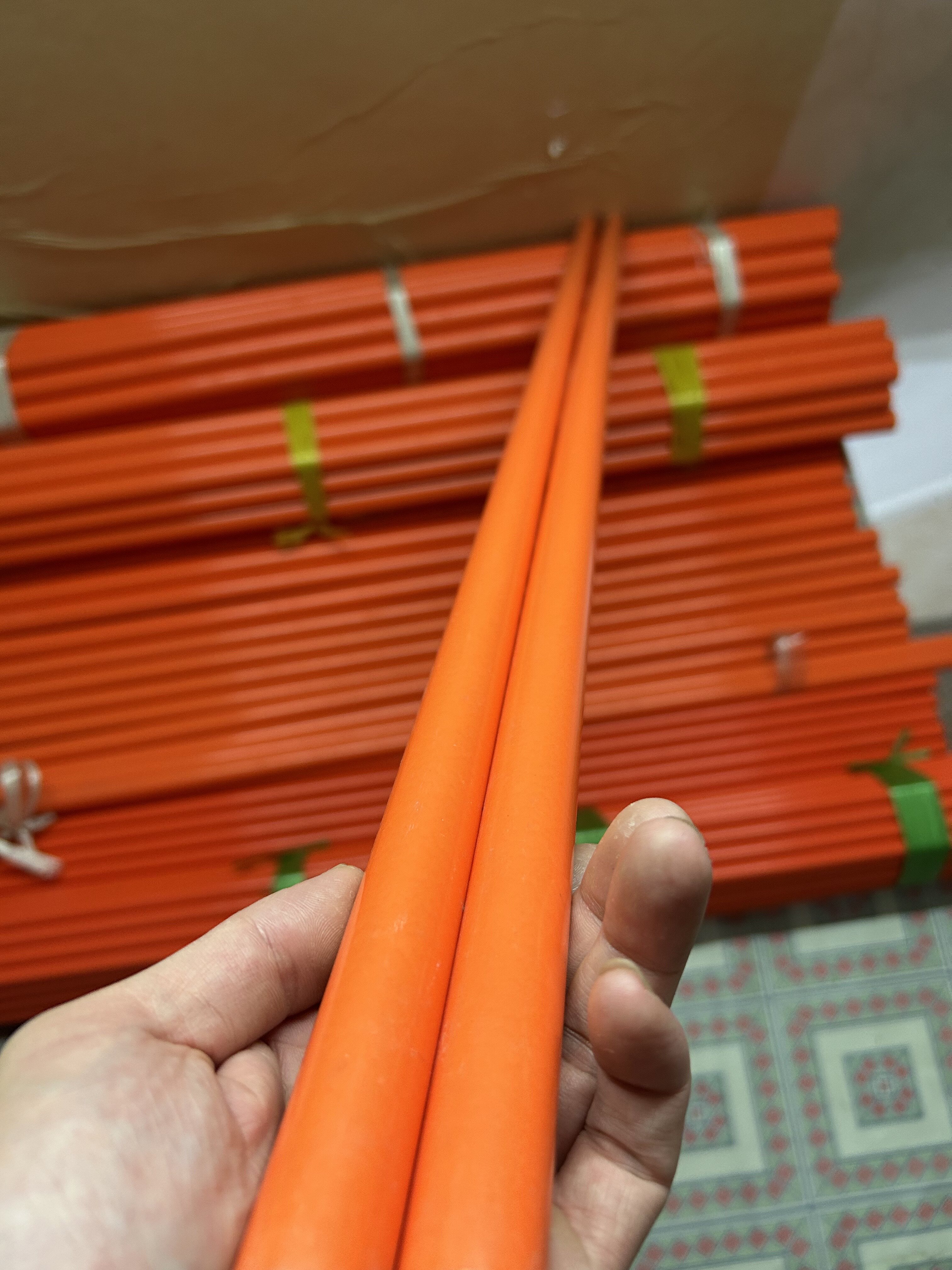 进口橙色赛钢棒 15-20-25mm POM棒材黄色聚甲醛棒塑钢塑料板加工