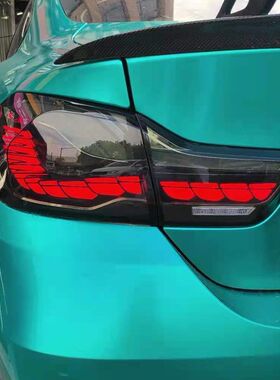 适用于13-20款M4F32F33F36宝马4系龙鳞尾灯总成改装LED流水转向灯