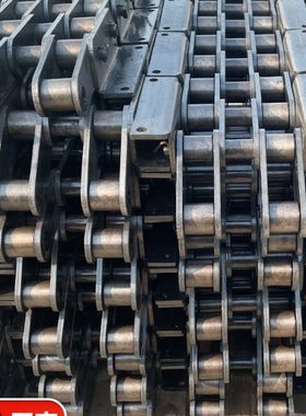 不锈钢大节距工业链条c2162h双节距异型弯板传动链碳钢重型链条