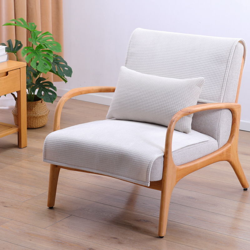 北欧简约现代沙发垫单人沙发椅坐垫椅垫防滑P四季通用靠背盖布巾