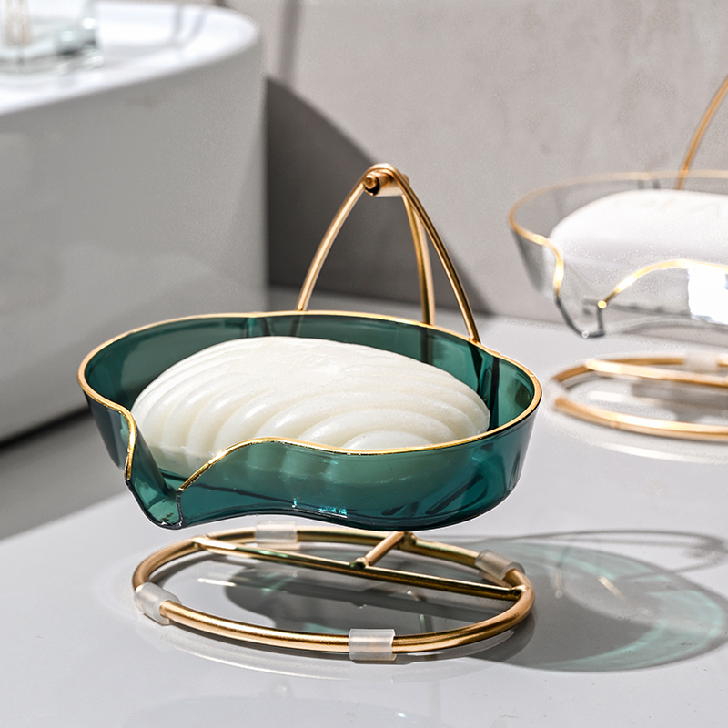 轻奢新款摇摇香皂盒沥水浴室厕所肥皂收纳架洗手台U皂碟创意卫生