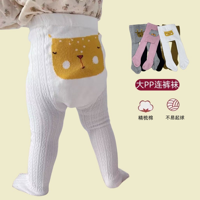 婴儿底裤薄款pp连体袜春秋
