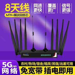 无线路由器免插卡随身移动wifi高速流量cpe宽带宿舍企业办公山区农村千兆端口百兆网络无限4G5G便携式 热点