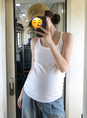 孕妇遮副乳背心吊带夏季新款时尚内搭背心防走光修身打底衫百搭款