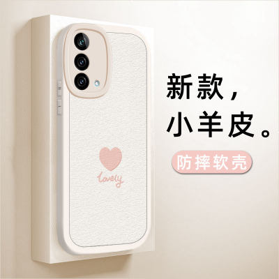 oppok9s小羊皮ins爱心手机壳