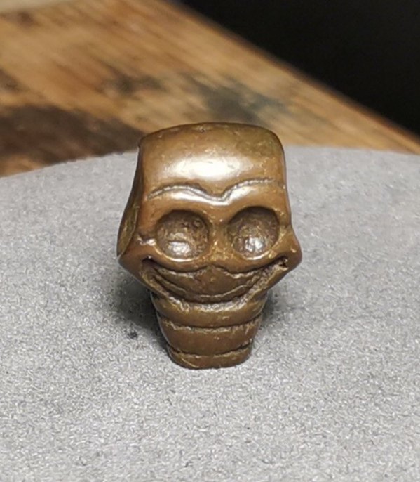 藏式文玩尸陀林三通天铁托甲六字真言利马铜佛珠佛头DLY饰品配饰