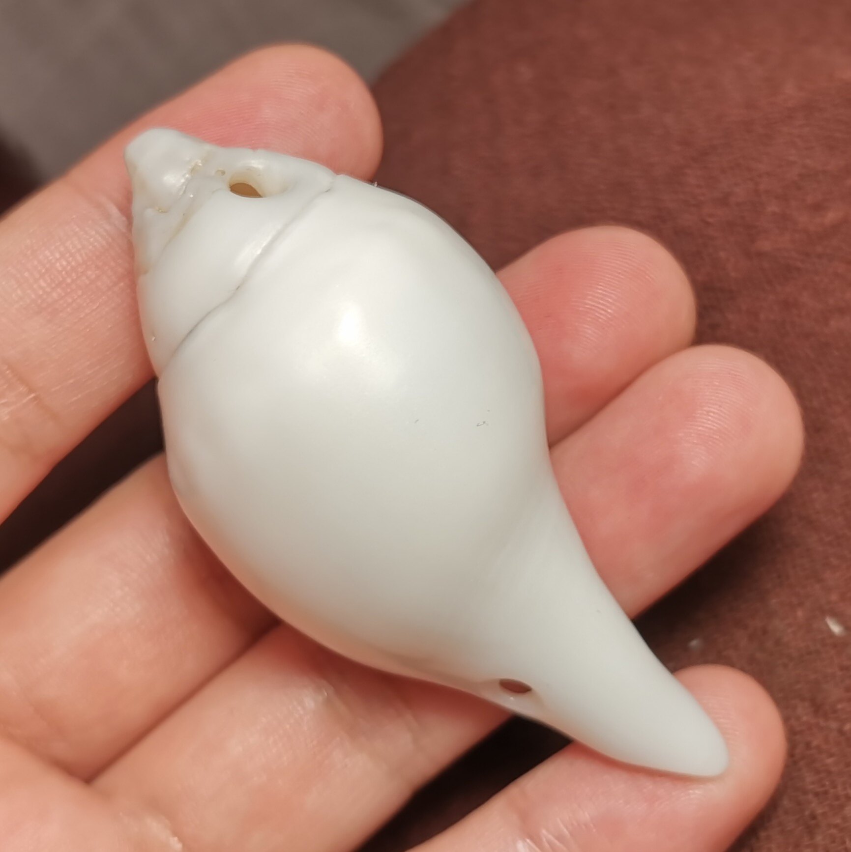 西藏文玩老白螺小物件一物一图佛龛摆件藏饰风格随身佩戴挂件饰品