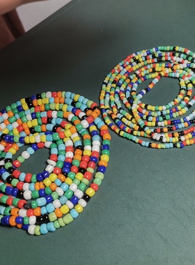 藏式文玩小米珠多宝手链80—1米长七宝之一琉璃佛珠毛衣链男女款