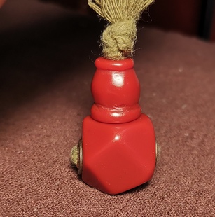 西藏元素大红色料器20*35mm三通佛头白紫铜镶嵌百搭佛珠配饰配件