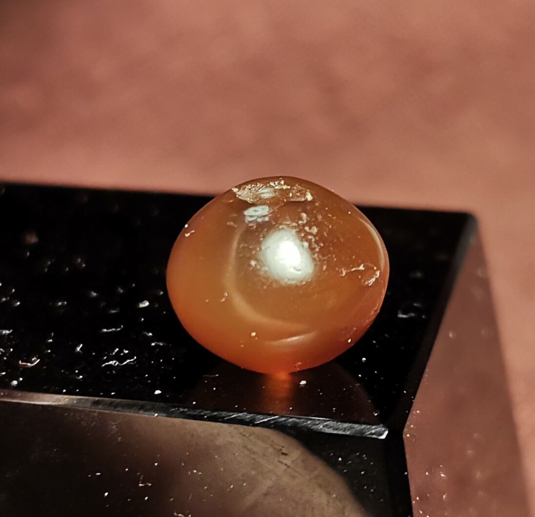 西藏文玩千年古珠10.5mm糖化珠一物一图男女款多宝佩珠隔珠饰品款