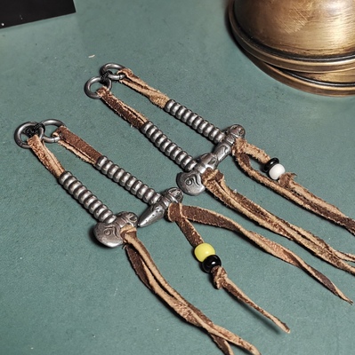 计子3.5mm小尺寸一对寒铁计数器挂件测挂计头金刚杵钺刀一眼咒点