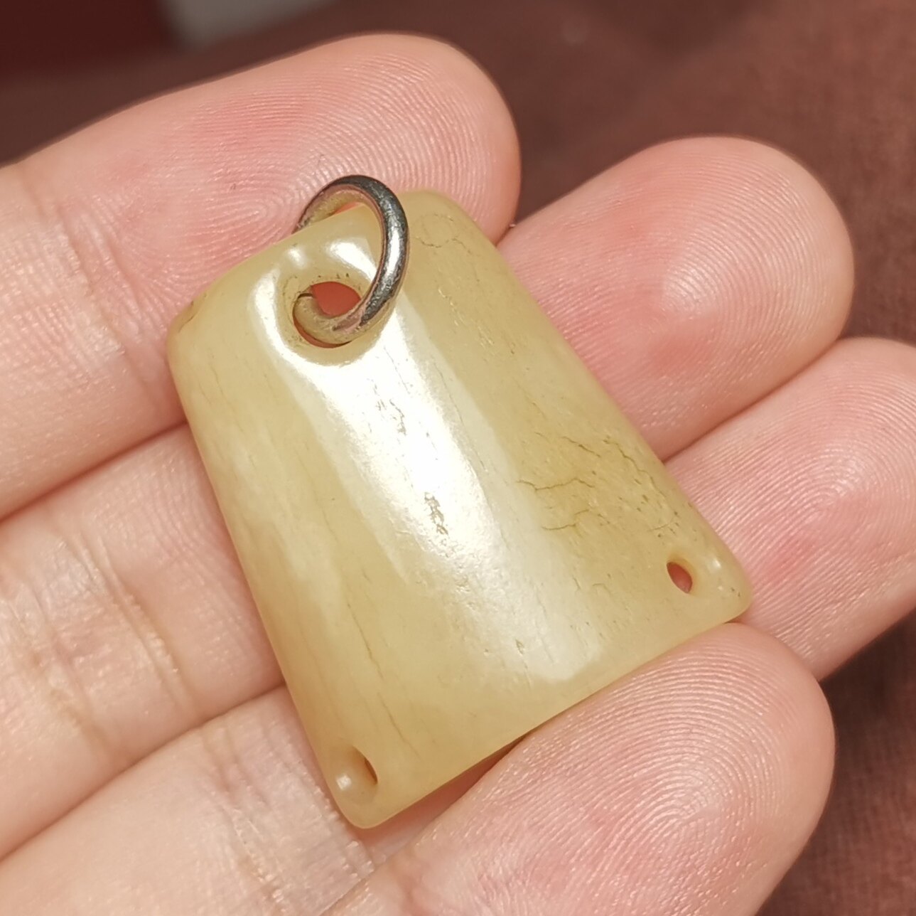 牧区古玩老灵骨包浆油润一物一图挂件测挂吊坠饰品配饰配件元素牌