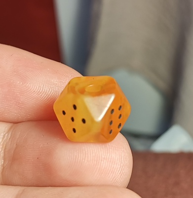 西藏文玩11mm黄透明料器树脂手工款咒点图腾棱角散珠饰品佩珠隔珠