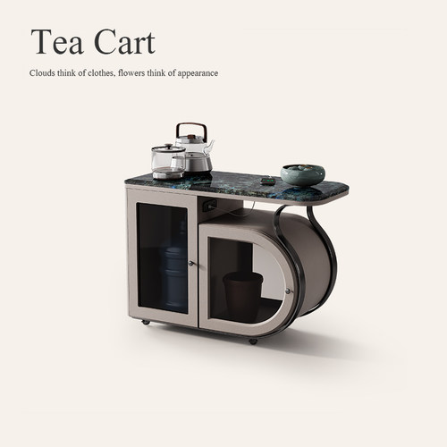 天然大理石阳台茶桌现代轻奢诚骏