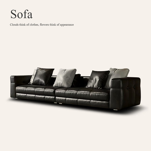 布雷泽沙发意式极简真皮sofa