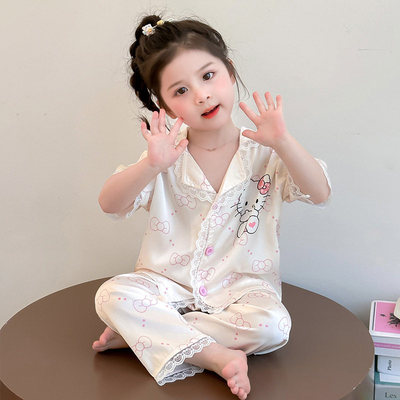 儿童花边家居服2026KT短袖