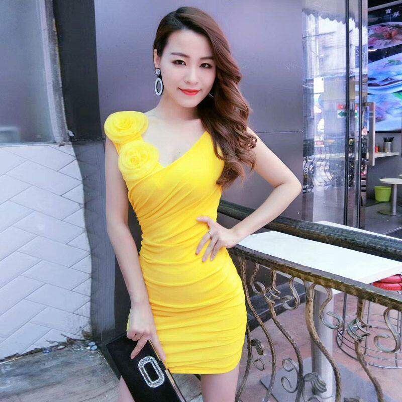 性感桑拿工装技师按摩洗浴工作服足疗足浴连衣裙夜店女夏2024新款