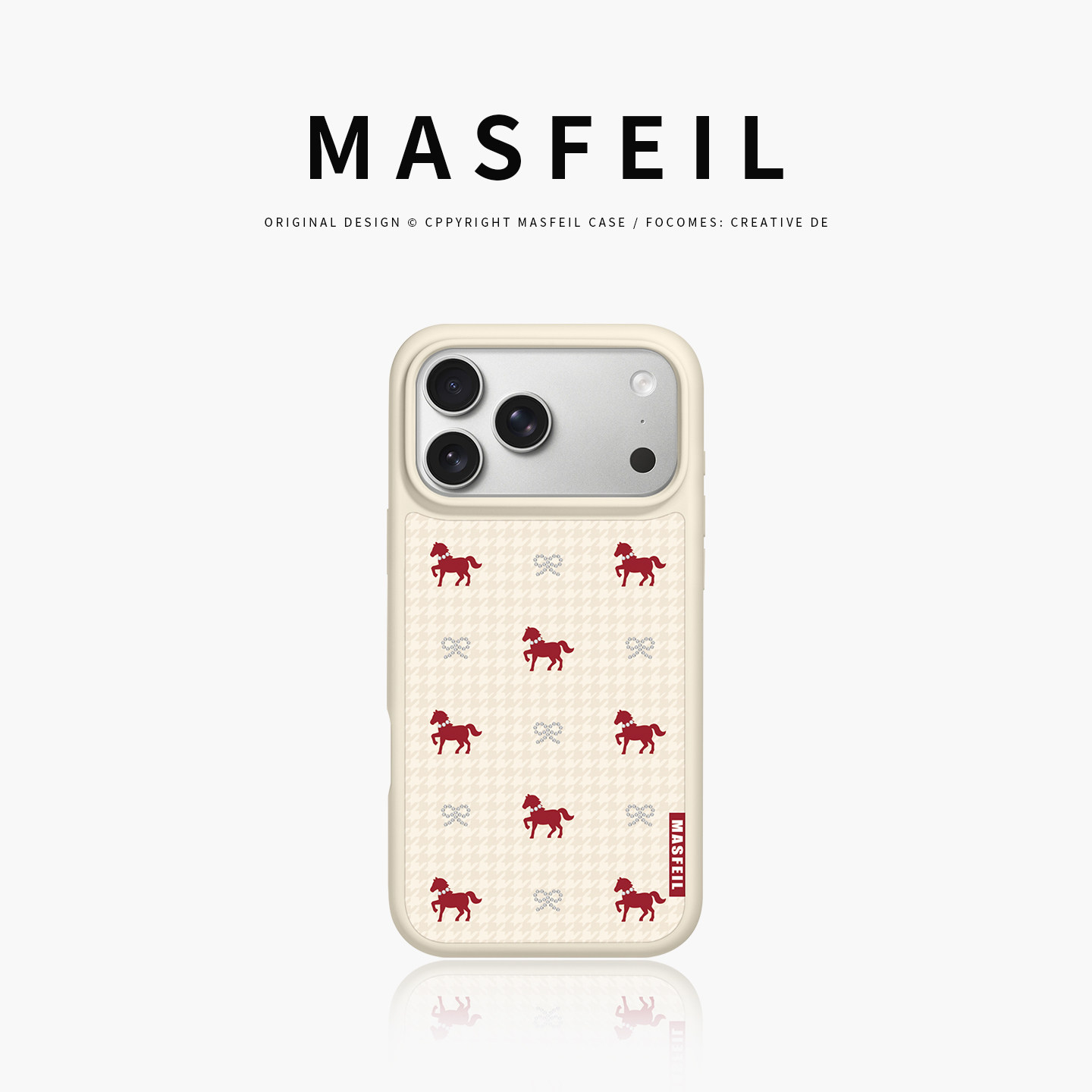 ZHIZHE×蝴蝶结红马适用iPhone17Promax手机壳新款磁吸So3苹果16Pro全包套ip15液态硅胶高级感13pm网红女