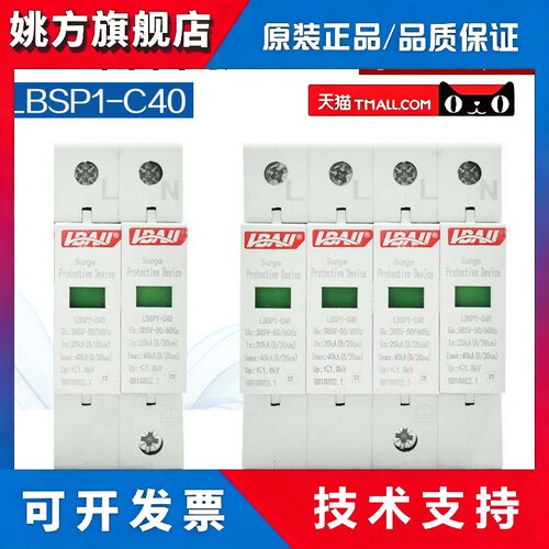 全新利百加LBSP-C40 60 80 100KA 1P 2P 3P 4P电涌保护器防雷器