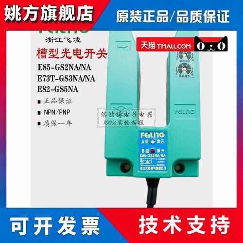 飞凌光电开关E85-GS2NA/NA PA槽型E73T-GS3NA/NB传感器E82-GS5NA